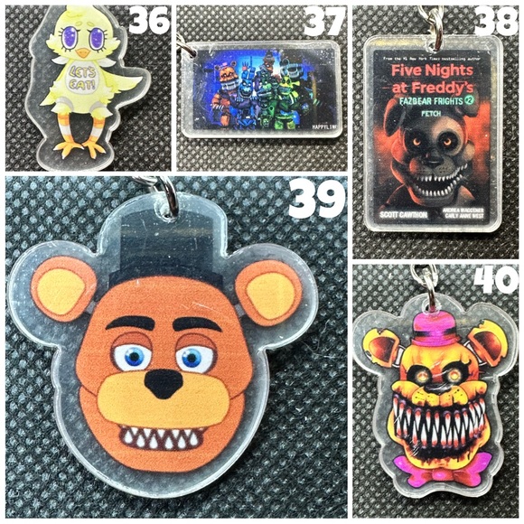 Five Nights At Freddy’s KBK Acrylic Keychains - Picture 7 of 10